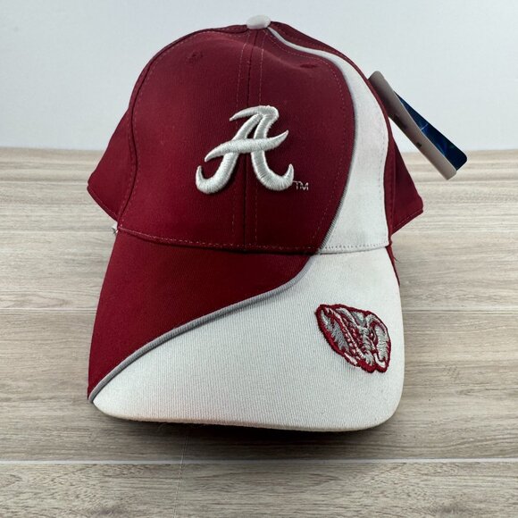 Alabama Crimson Tide Two-Tone Adjustable Hat Embroidered A Logo Elephant Cap - Picture 1 of 5